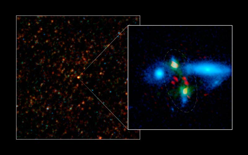 Fusión de Galaxias-Esa-Nasa