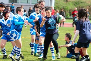 Encuentro escuelas de rugby en Galicia