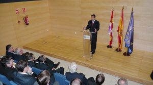 Rafael Catalá, Ministro de Justicia, en el acto de inaguración de la ampliación de los Juzgados