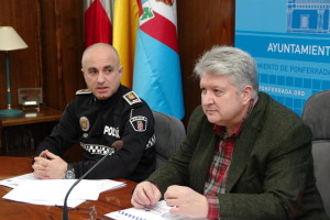 Ricardo Miranda y Arturo Pereira presentan el balance de la Unidad de Tráfico en 2015. Foto: Raúl C.