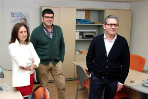 Adolfo Canedo en la sede del PP de Ponferrada. Foto: Raúl C.