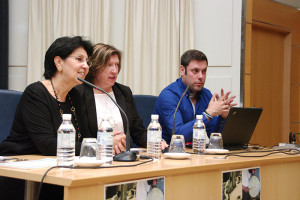 Mar Palacio, María Antonia Gancedo e Iván Alonso en la inauguración de las II Jornadas de Historia Local y Patrimonio. Foto: Raúl C.