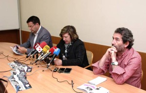 María Antonia Gancedo, Miguel Ángel Varela y Francisco  Javier García Bueso presentan el programa esCultura de los meses mayo y junio. Foto: Raúl C.