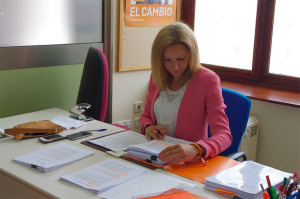 Ruth Santín, concejal de Ciudadanos en el Ayuntamiento de Ponferrada