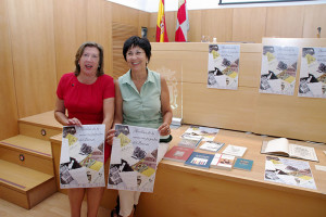 Mar Palacio y María Antonia Gancedo presentan el Archivo de la Memoria Popular del Bierzo. Foto: Raúl C.