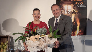 Soraya Mayo y Gerardo Álvarez Courel en las Jornadas Gastronómicas de 2015. Foto: Raúl C.