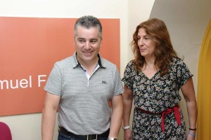 Santiago Macías y Cristina López Voces. Foto: Raúl C.