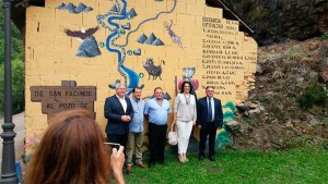 La subdelegada del Gobierno en León, Teresa Mata, en San Facundo. 