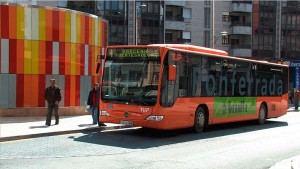 Autobus del TUP en el Intercambiador. Foto: Raúl C.