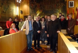 Recepción de la Asociación de Periodistas del Camino de Santiago en la Diputación de León.