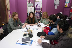 Reunión Comité de Empresa de Ciuden con Podemos. Foto: Raúl C.