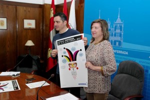 María Antonia Gancedo y Roberto Mendo presentan el Carnaval 2017 de Ponferrada. Foto: Raúl C.