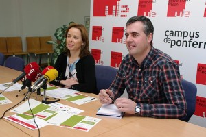 María Flor Taboada y Fernando Castedo presentan el curso práctico de Lidar Aéreo. Foto: Raúl C.