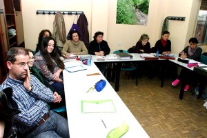 Alumnos del taller 'Lembranza' del Consejo Comarcal del Bierzo. Foto: Raúl C.