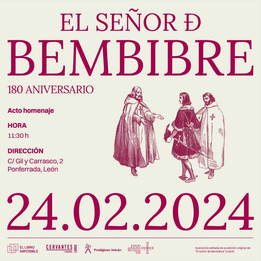 El Libro Imposible celebra este sábado una fiesta en honor a El Señor de  Bembibre - BIERZOTV